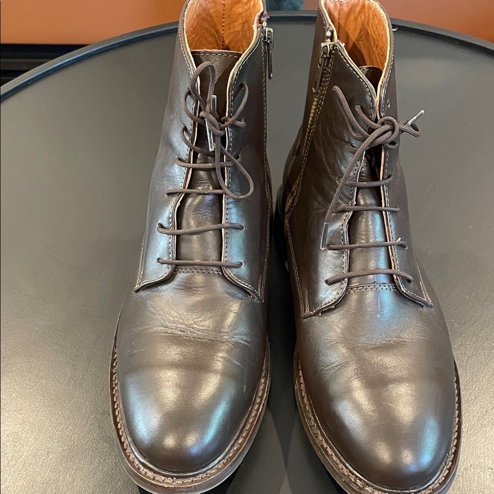 Men's Proxon Mich steel toed dark Brown Leather Boots - Picture 3 of 14